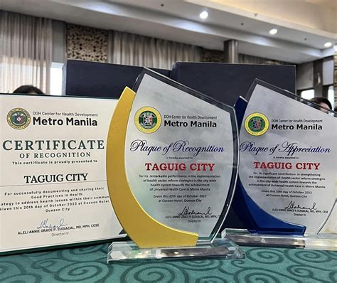 Taguig LGU receives multiple commendations, recognitions for .